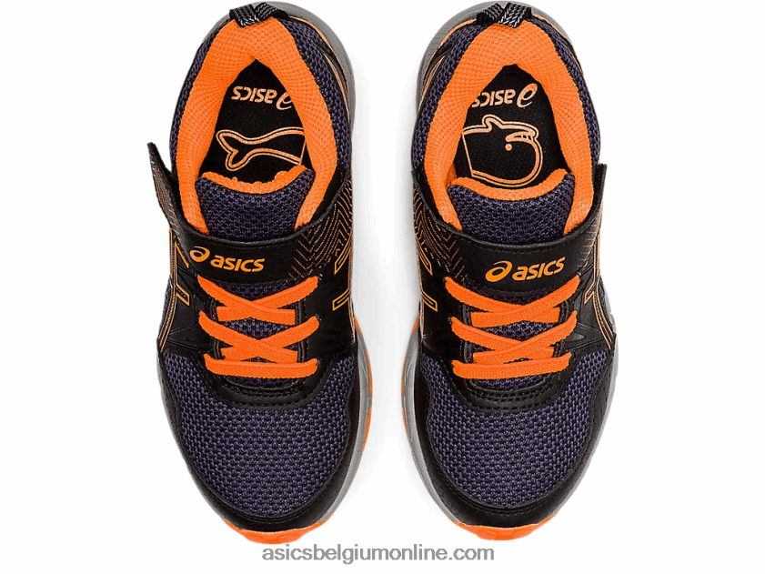 pre onderneming 8 kleuterschool V6HXR24488 zwart/schokkend oranje Asics