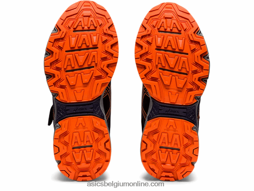 pre onderneming 8 kleuterschool V6HXR24488 zwart/schokkend oranje Asics