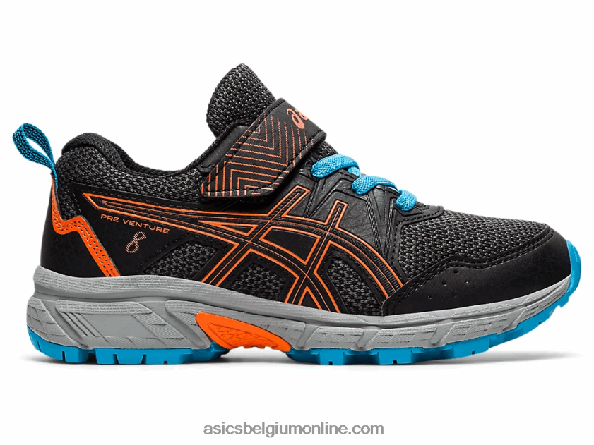 pre onderneming 8 kleuterschool V6HXR24502 zwart/goudsbloem oranje Asics