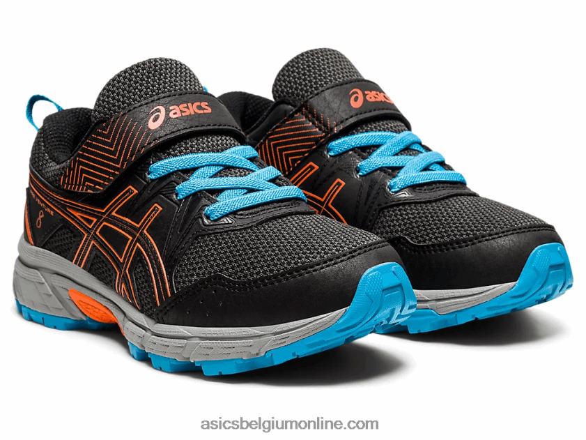 pre onderneming 8 kleuterschool V6HXR24502 zwart/goudsbloem oranje Asics