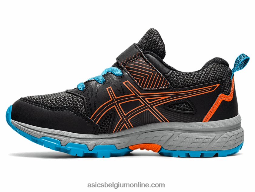 pre onderneming 8 kleuterschool V6HXR24502 zwart/goudsbloem oranje Asics