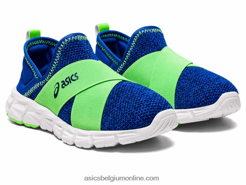 quantum lyte slip-on kleuterschool V6HXR24437 illusie blauw/groene gekko Asics
