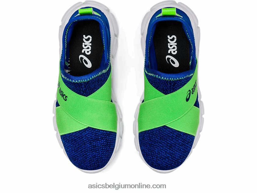 quantum lyte slip-on kleuterschool V6HXR24437 illusie blauw/groene gekko Asics