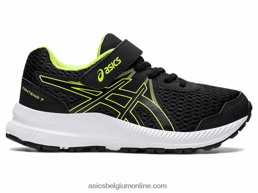 strijd 7 pre-school V6HXR24518 zwart/gevarengroen Asics