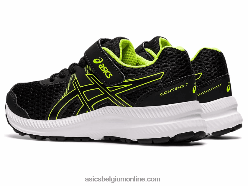 strijd 7 pre-school V6HXR24518 zwart/gevarengroen Asics