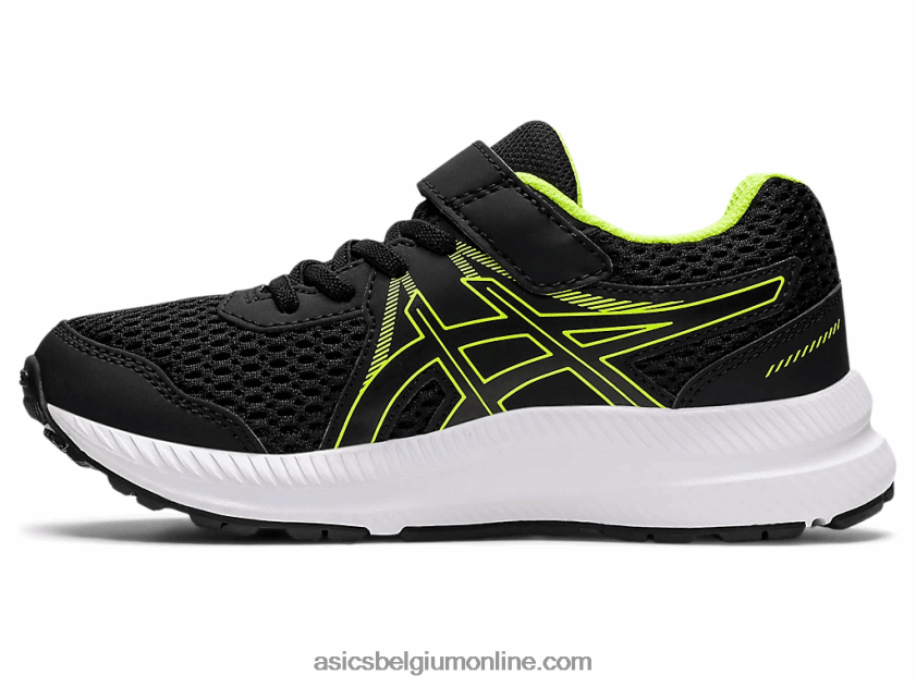 strijd 7 pre-school V6HXR24518 zwart/gevarengroen Asics