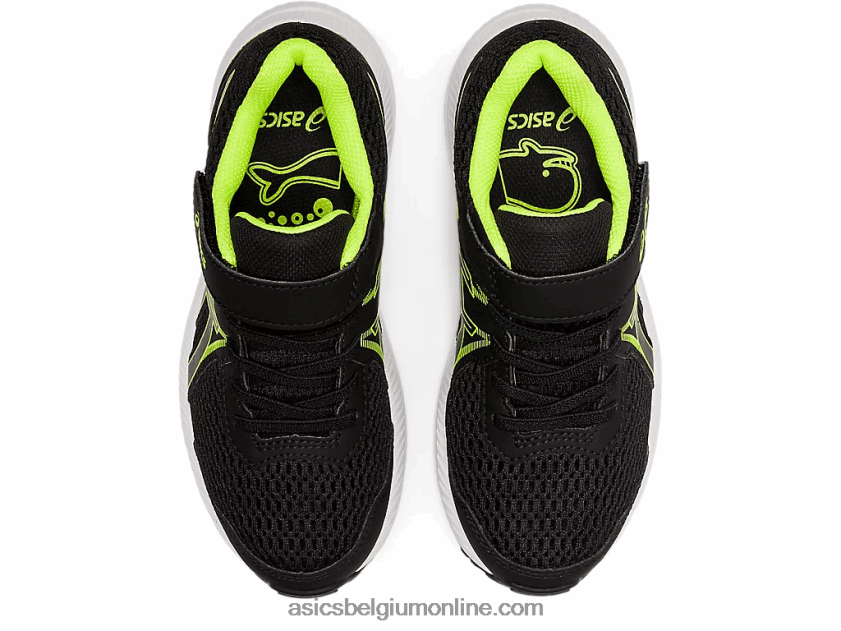 strijd 7 pre-school V6HXR24518 zwart/gevarengroen Asics