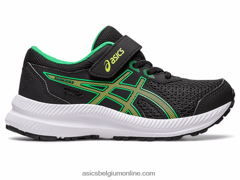 strijd 8 pre-school V6HXR24243 zwarte/limoenschil Asics