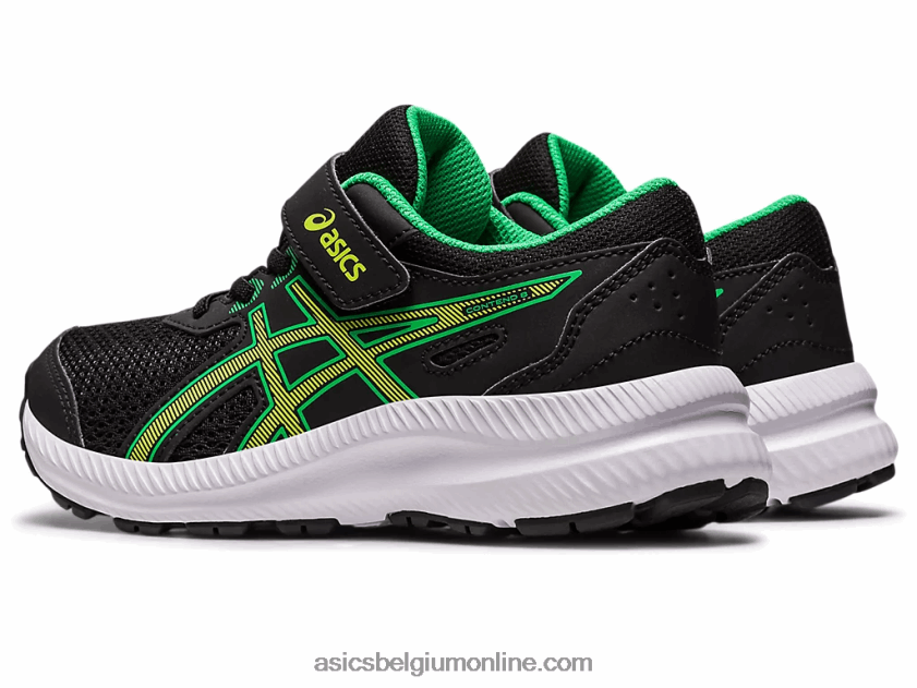 strijd 8 pre-school V6HXR24243 zwarte/limoenschil Asics