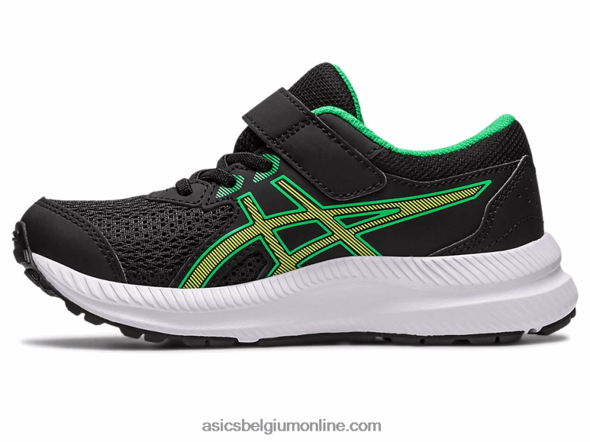 strijd 8 pre-school V6HXR24243 zwarte/limoenschil Asics