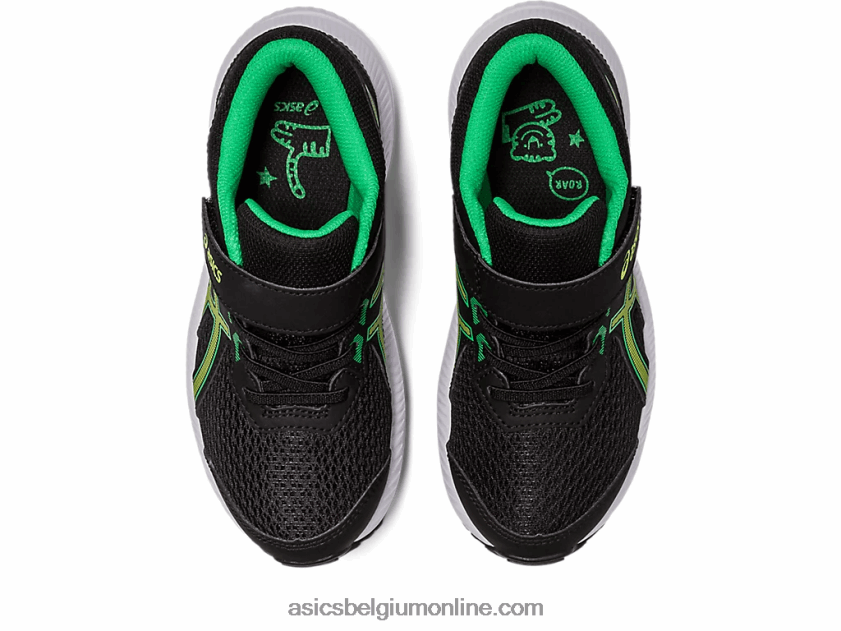 strijd 8 pre-school V6HXR24243 zwarte/limoenschil Asics