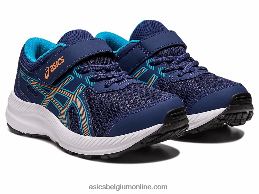 strijd 8 pre-school V6HXR24252 indigo blauw/zon perzik Asics