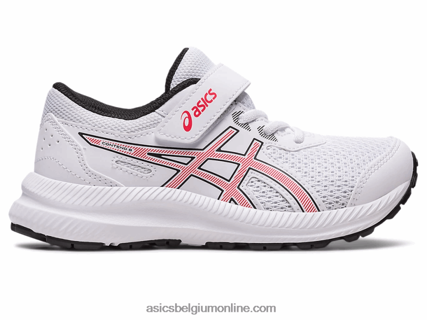 strijd 8 pre-school V6HXR24297 wit/elektrisch rood Asics