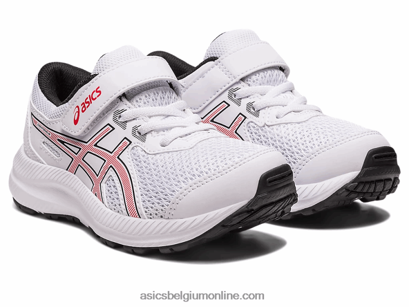 strijd 8 pre-school V6HXR24297 wit/elektrisch rood Asics