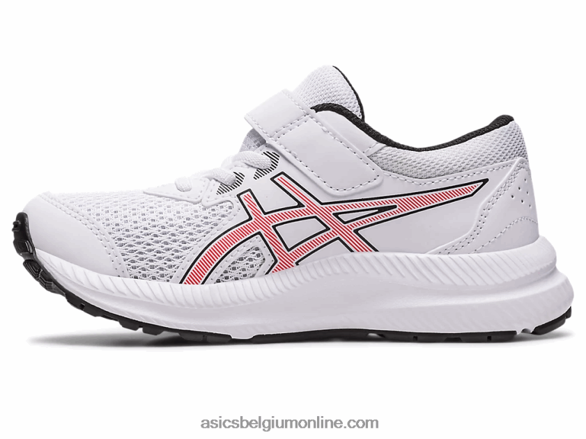 strijd 8 pre-school V6HXR24297 wit/elektrisch rood Asics
