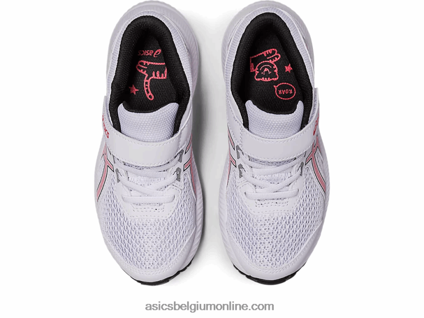 strijd 8 pre-school V6HXR24297 wit/elektrisch rood Asics