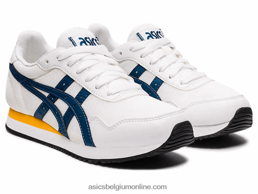 basisschool tijgerloper V6HXR24464 wit/licht indigo Asics
