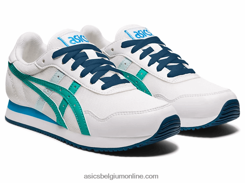 basisschool tijgerloper V6HXR24479 wit/baltisch juweel Asics