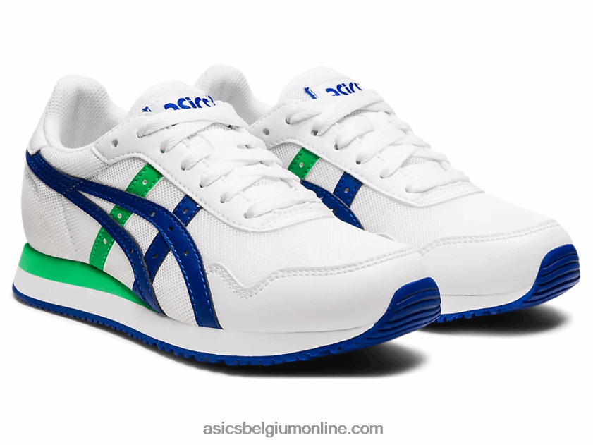 basisschool tijgerloper V6HXR24500 wit/monacoblauw Asics