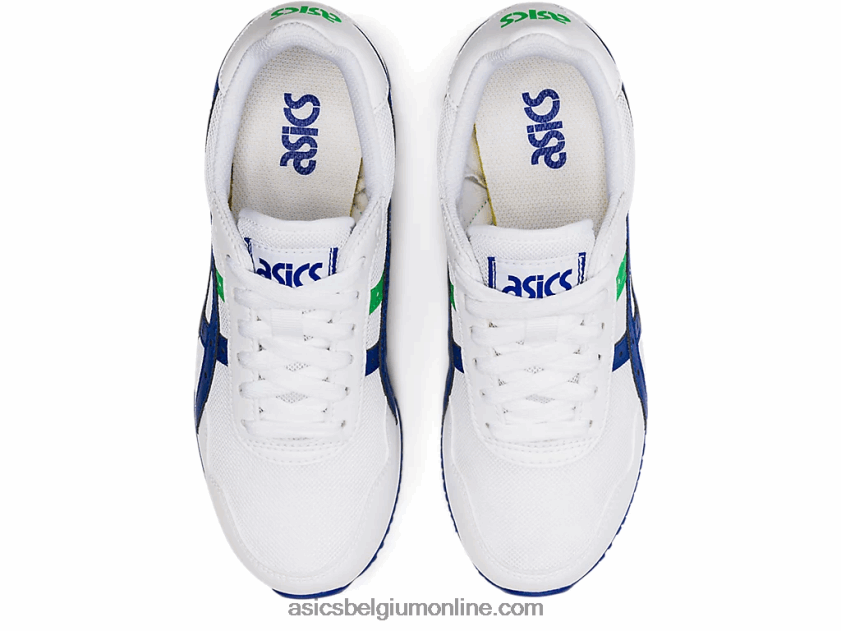basisschool tijgerloper V6HXR24500 wit/monacoblauw Asics