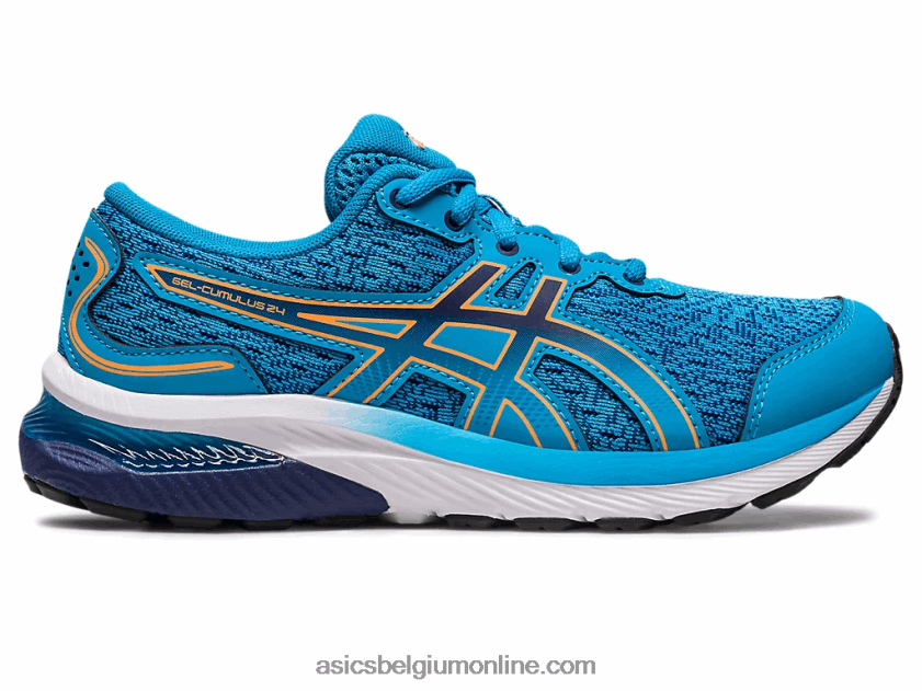gel-cumulus 24 lagere school V6HXR24228 eilandblauw/sunperzik Asics