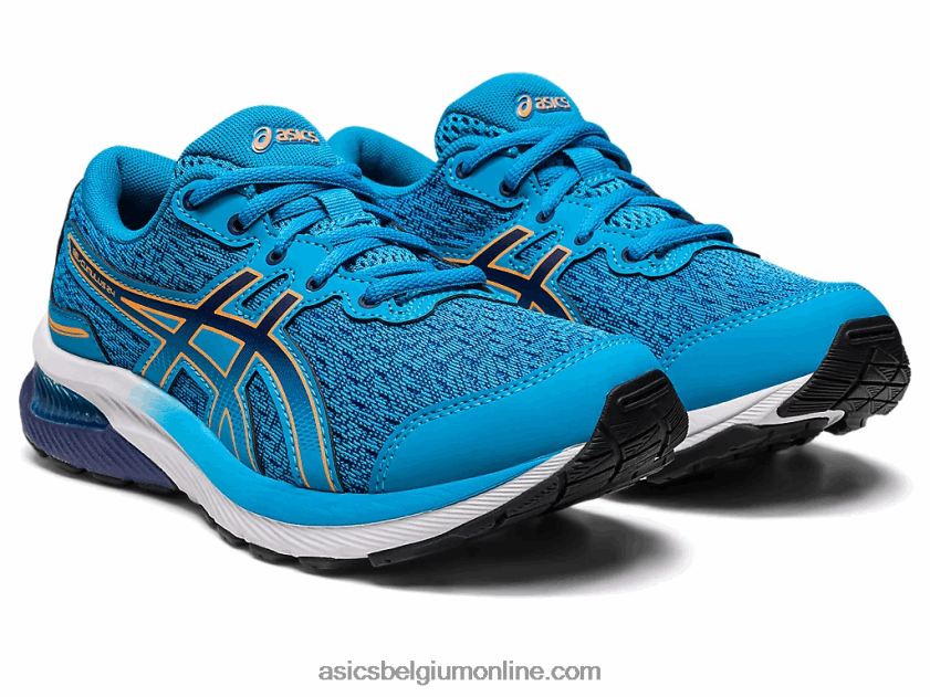 gel-cumulus 24 lagere school V6HXR24228 eilandblauw/sunperzik Asics