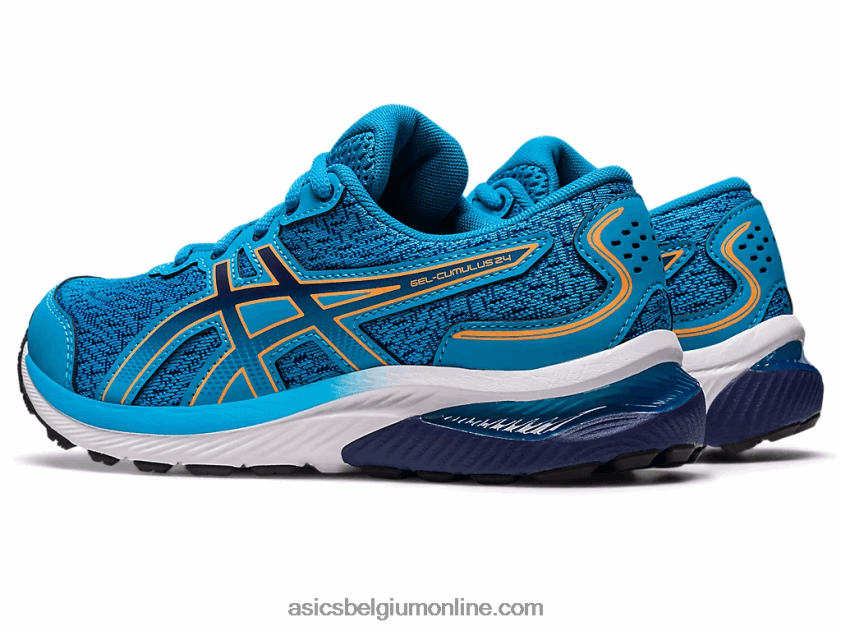 gel-cumulus 24 lagere school V6HXR24228 eilandblauw/sunperzik Asics
