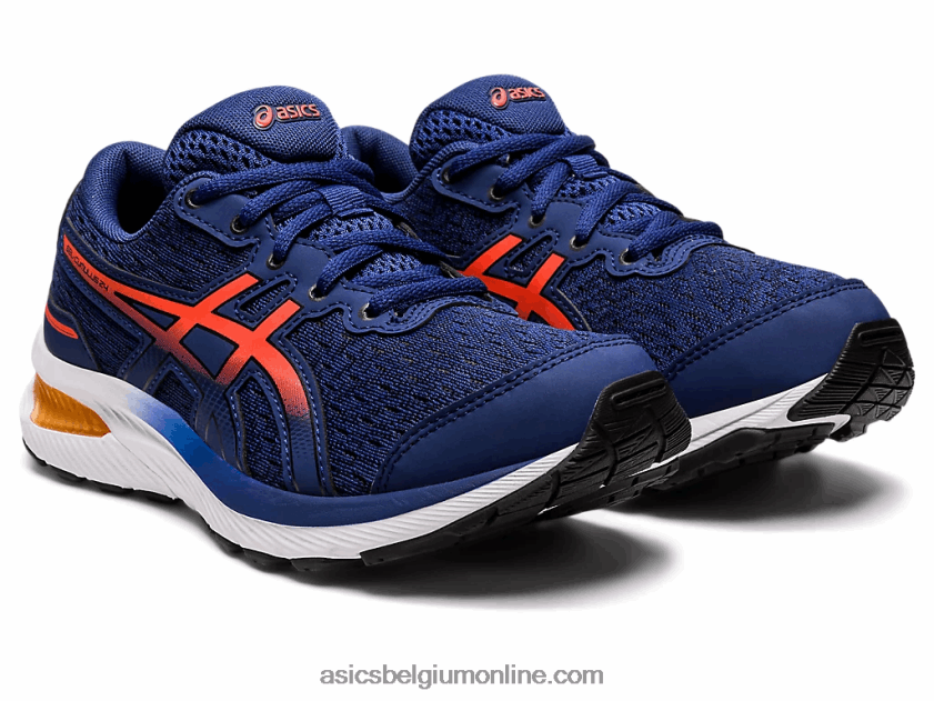 gel-cumulus 24 lagere school V6HXR24364 diepe oceaan/cherrytomaat Asics
