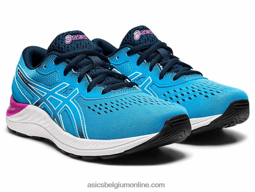 gel-excite 8 lagere school V6HXR24528 digitaal aqua/wit Asics