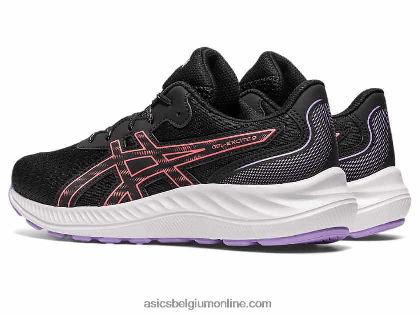gel-excite 9 lagere school V6HXR24302 zwart/papaja Asics