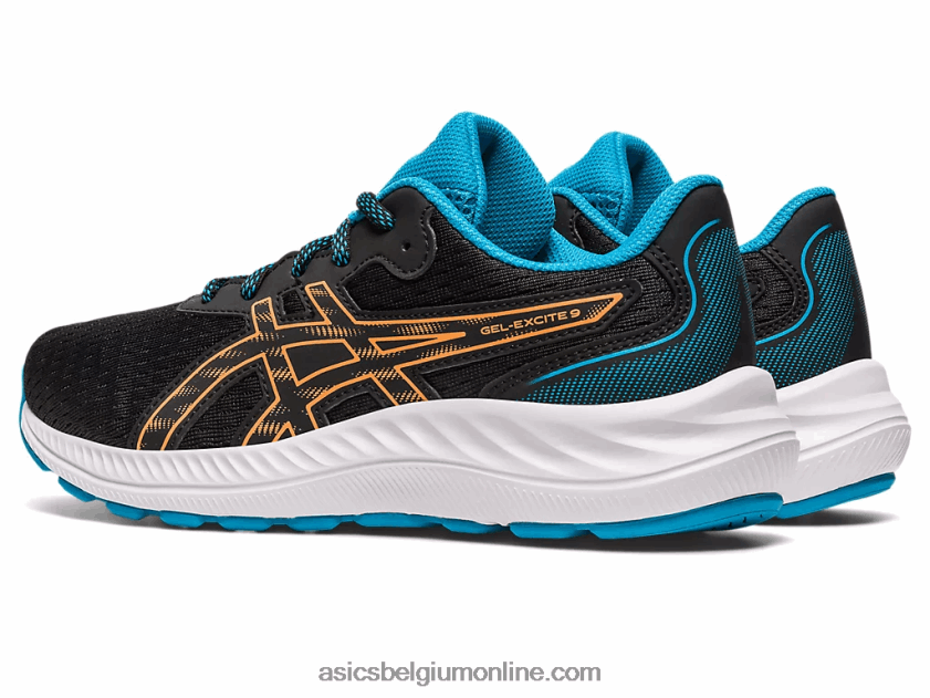 gel-excite 9 lagere school V6HXR24307 zwart/zon perzik Asics