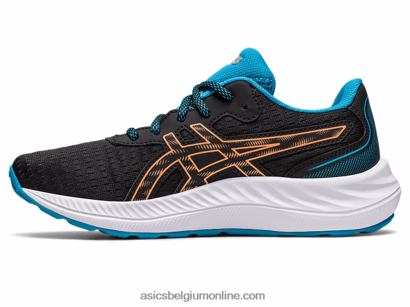 gel-excite 9 lagere school V6HXR24307 zwart/zon perzik Asics