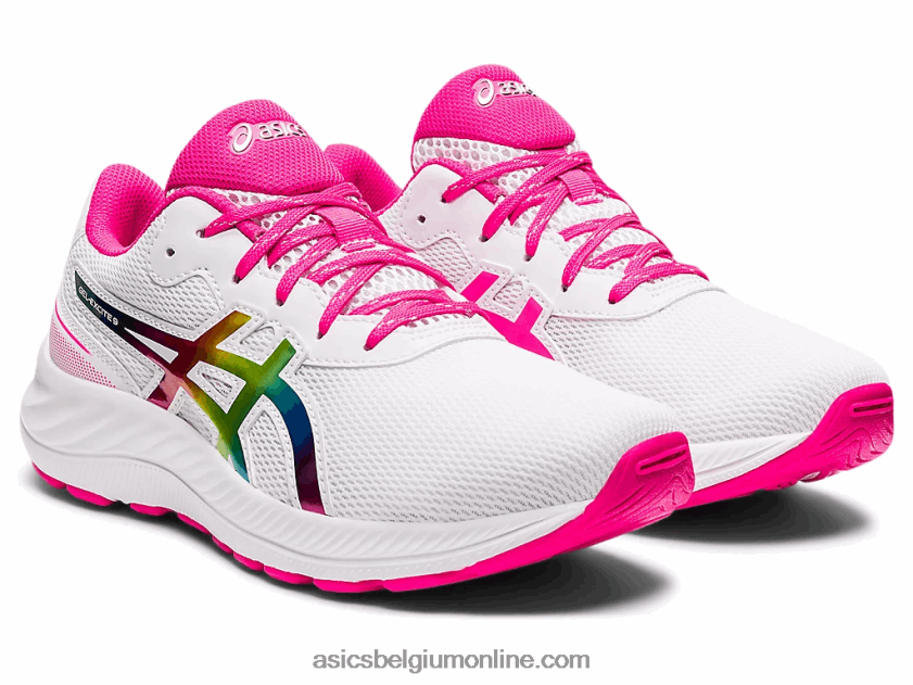 gel-excite 9 lagere school V6HXR24462 wit/roze glo Asics