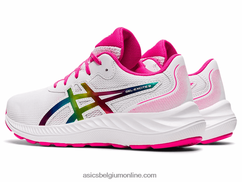 gel-excite 9 lagere school V6HXR24462 wit/roze glo Asics
