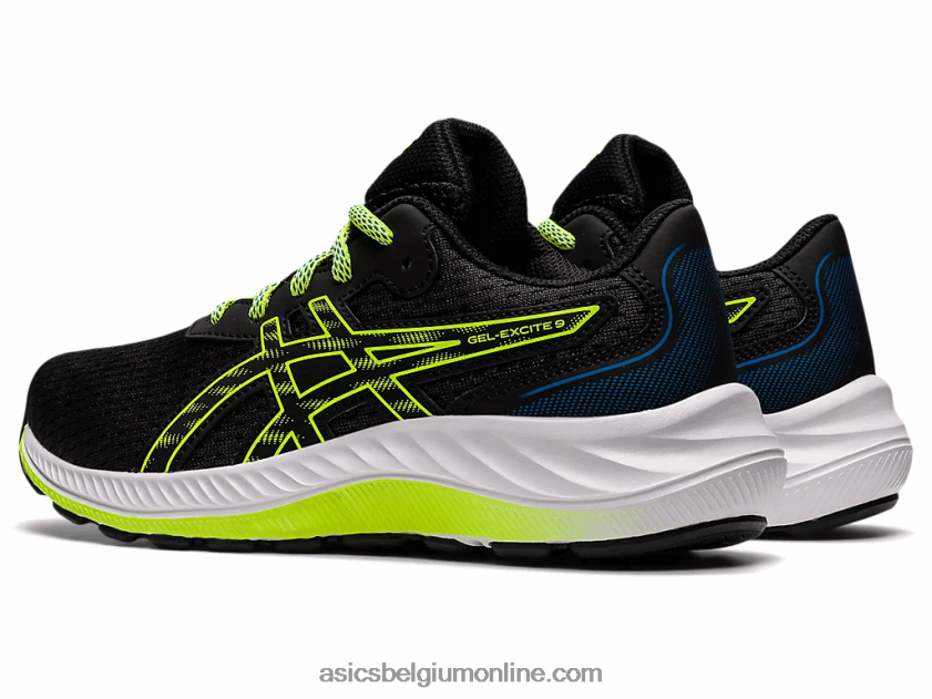 gel-excite 9 lagere school V6HXR24507 zwart/gevarengroen Asics
