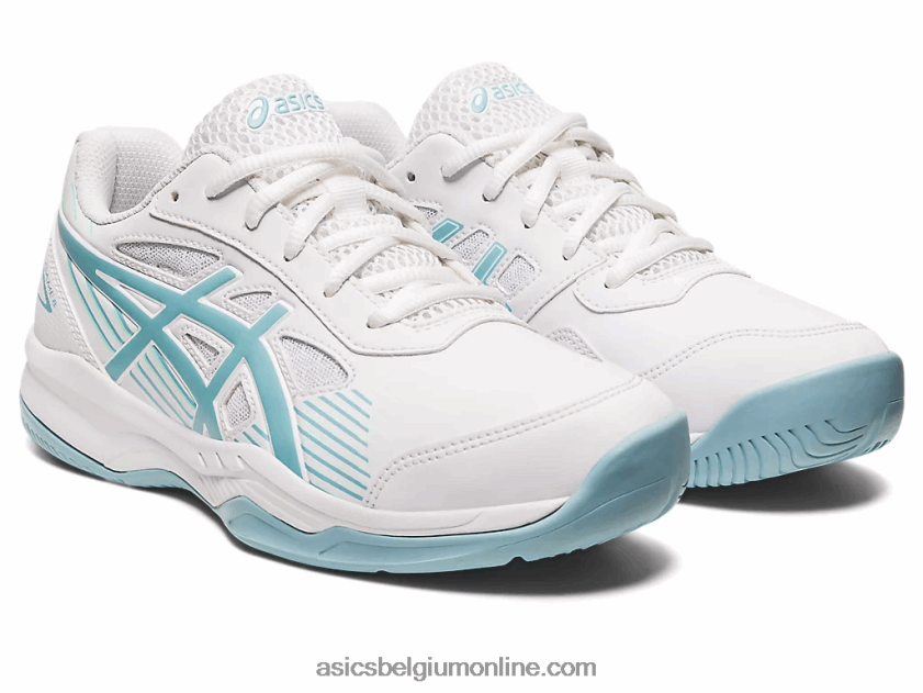 gel game 8 lagere school V6HXR24408 wit/rookblauw Asics