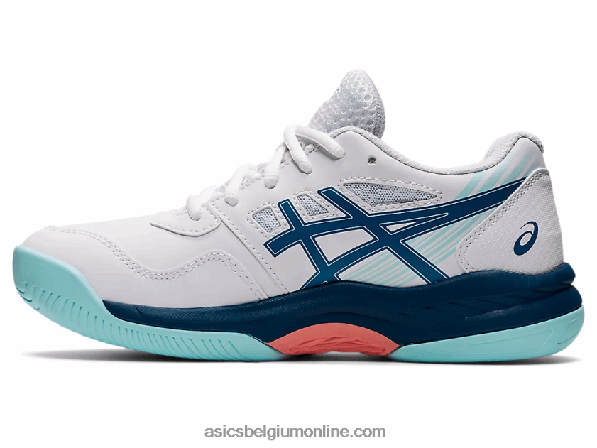 gel game 8 lagere school V6HXR24492 wit/licht indigo Asics