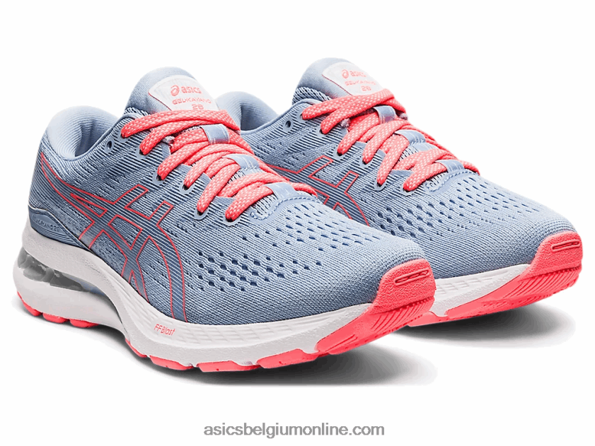 gel-kayano 28 lagere school V6HXR24530 nevel/wit Asics