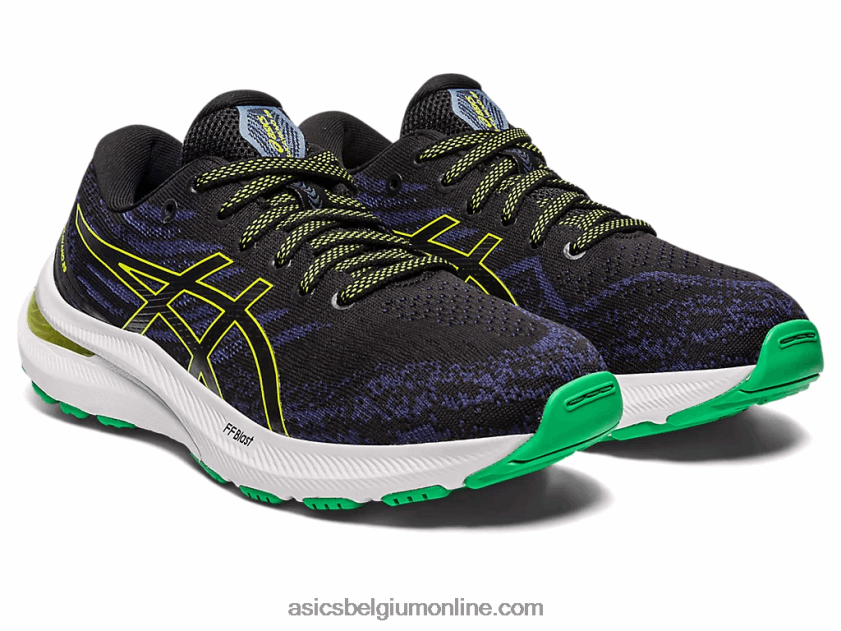 gel-kayano 29 lagere school V6HXR24291 zwarte/limoenschil Asics