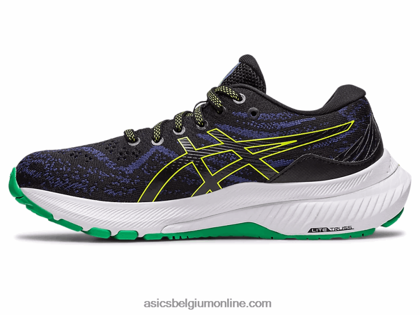 gel-kayano 29 lagere school V6HXR24291 zwarte/limoenschil Asics