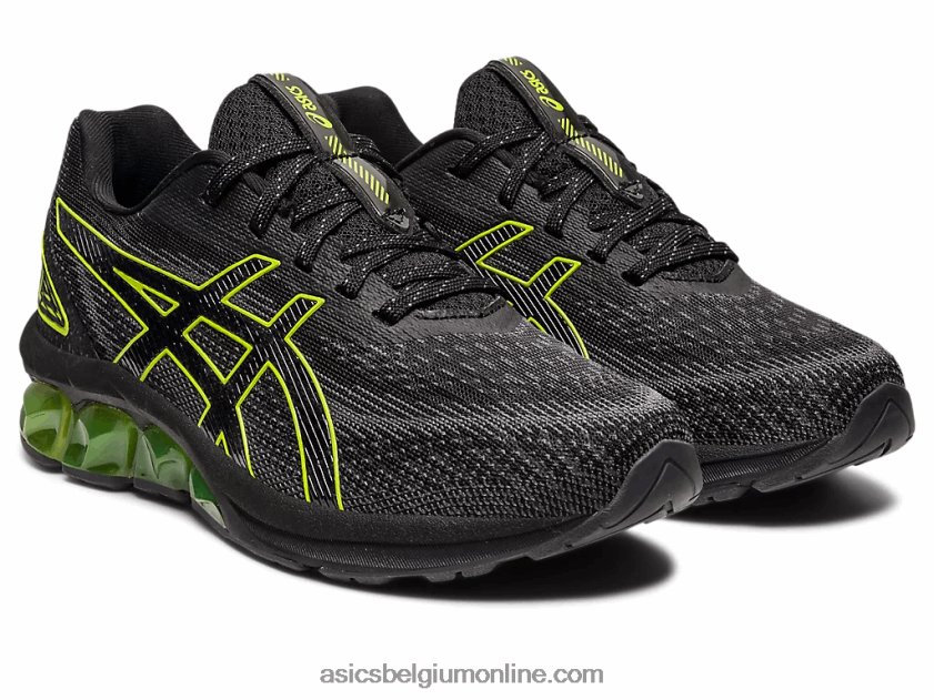 gel-quantum 180 vii lagere school V6HXR24300 zwart/neon limoen Asics