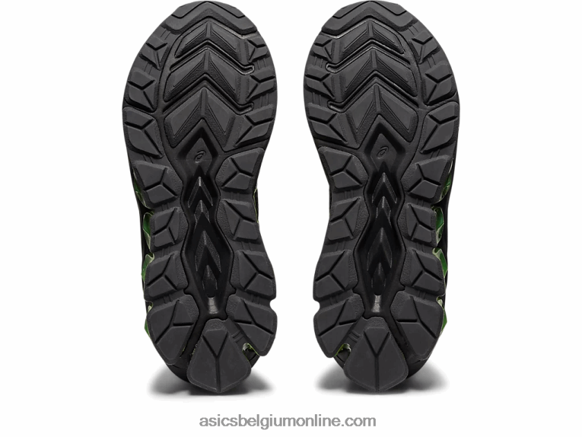gel-quantum 180 vii lagere school V6HXR24300 zwart/neon limoen Asics
