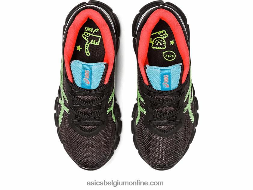 gel-quantum lyte ii kleuterschool V6HXR24295 zwart/groene gekko Asics