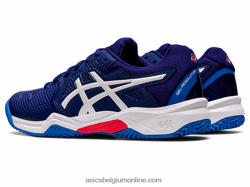 gel-resolutie 8 klei lagere school V6HXR24430 duik blauw/wit Asics