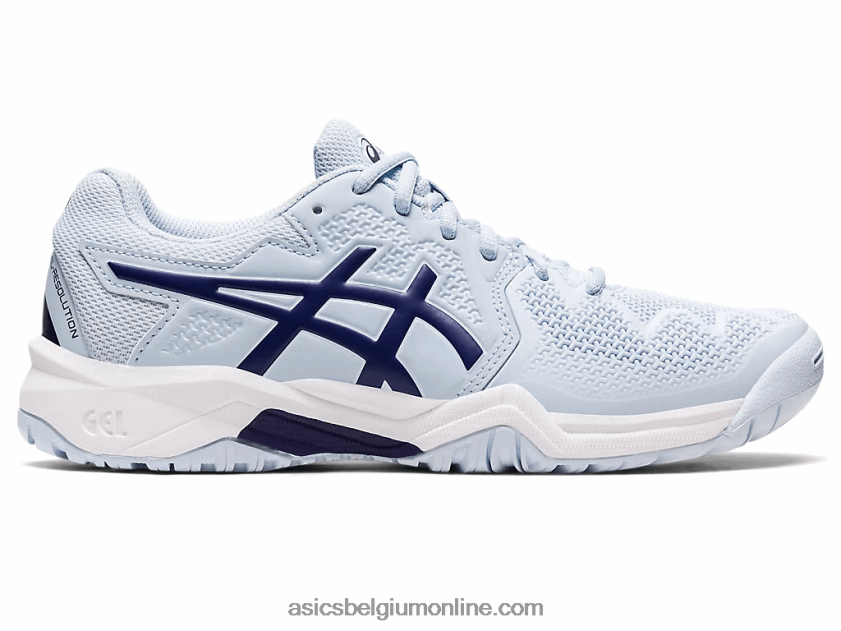 gel-resolutie 8 lagere school V6HXR24441 zachte lucht/duikblauw Asics