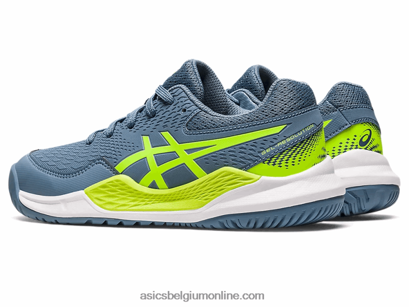 gel-resolutie 9 lagere school V6HXR24219 staalblauw/gevarengroen Asics