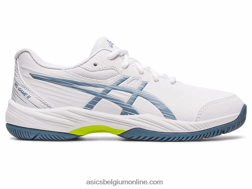 gel-spel 9 lagere school V6HXR24267 wit/staalblauw Asics