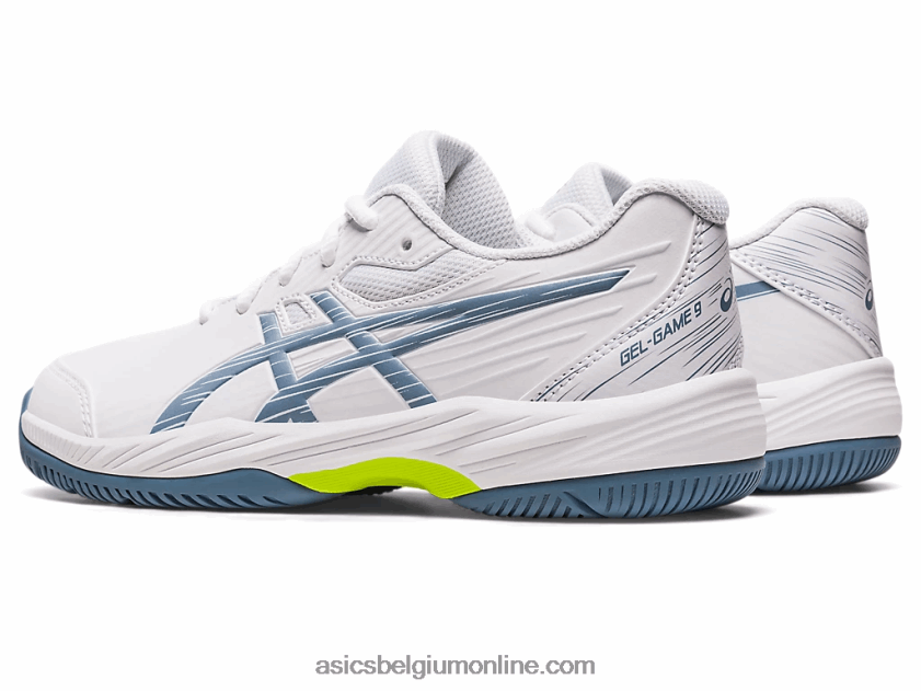 gel-spel 9 lagere school V6HXR24267 wit/staalblauw Asics