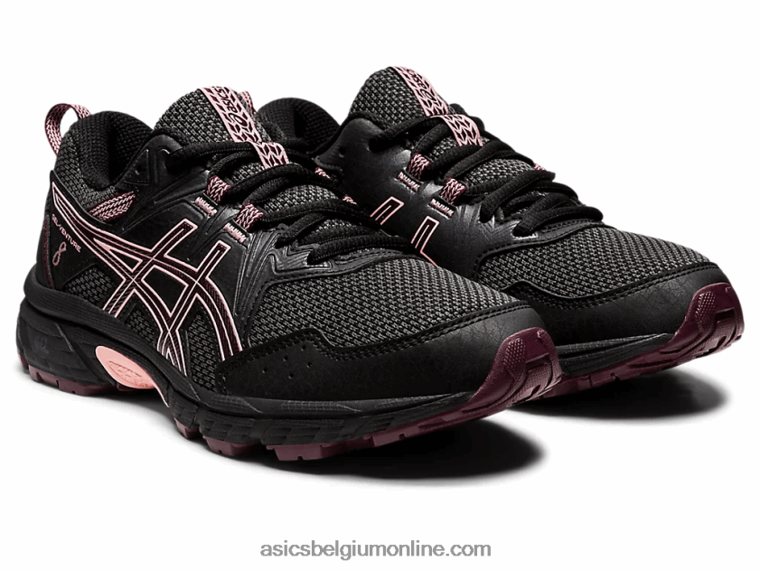 gelventure 8 lagere school V6HXR24371 zwart/diep mars Asics
