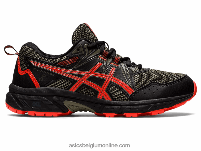 gelventure 8 lagere school V6HXR24389 zwarte/cherrytomaat Asics